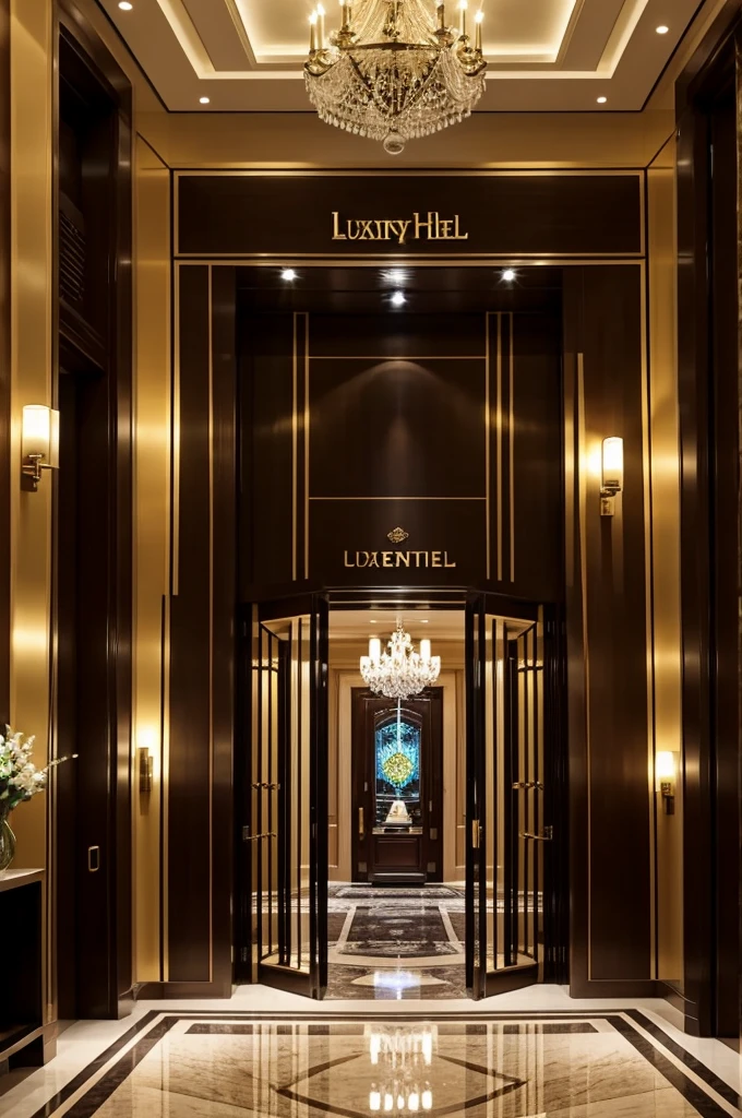 Luxury hotel entrance 