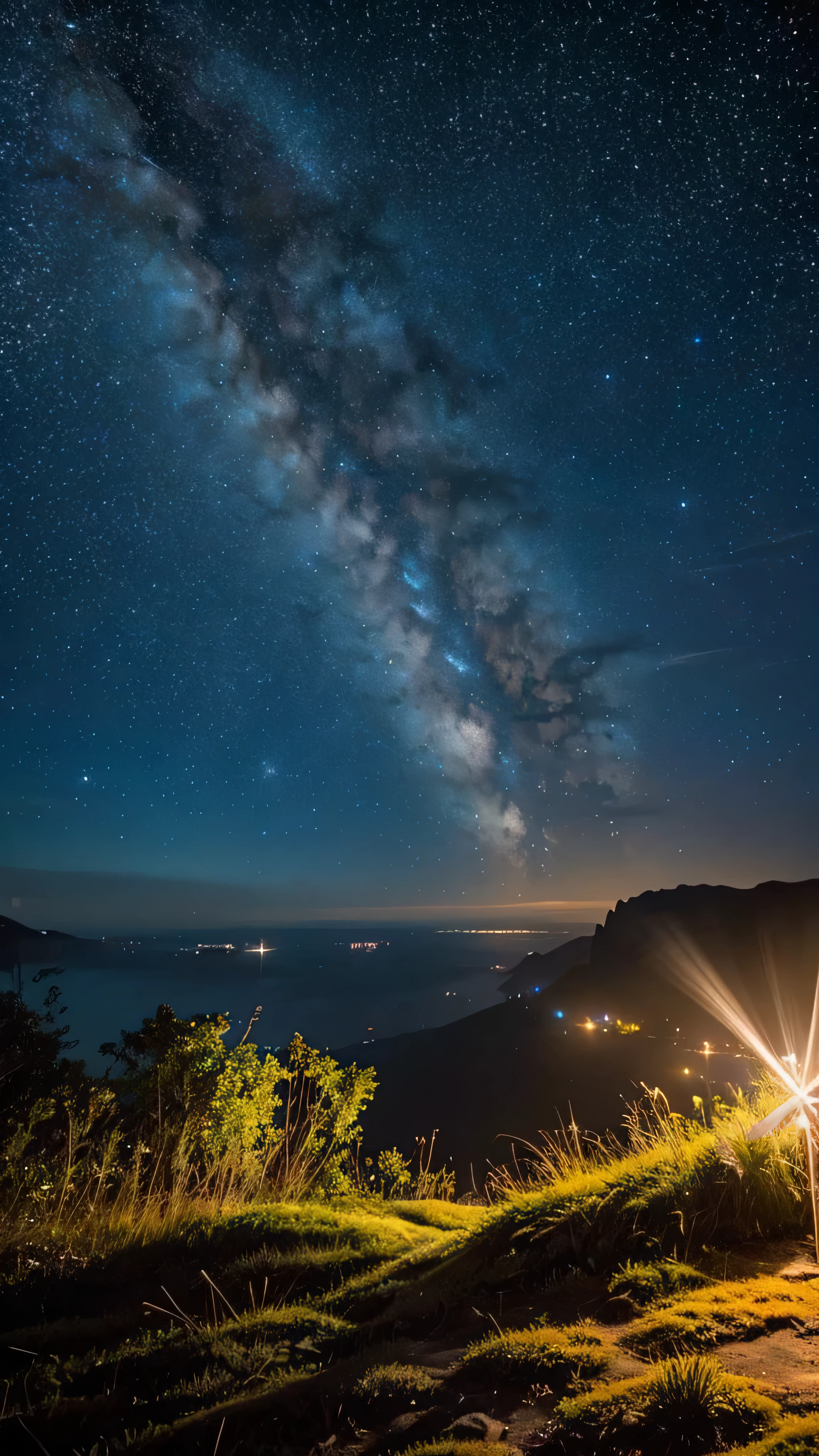 A breathtaking view under the stars, A place where countless dreams sparkle. Meanwhile, one heart, symbolized as a bright star, Continue to shine with the light of hope.