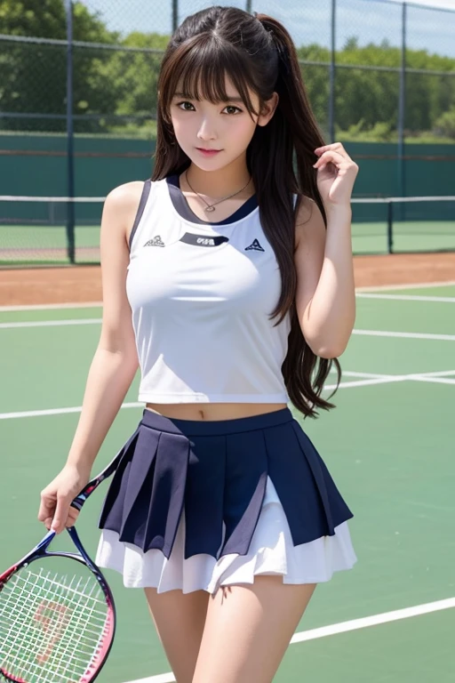 high school girl、Idol、Tennis Wear、See-through