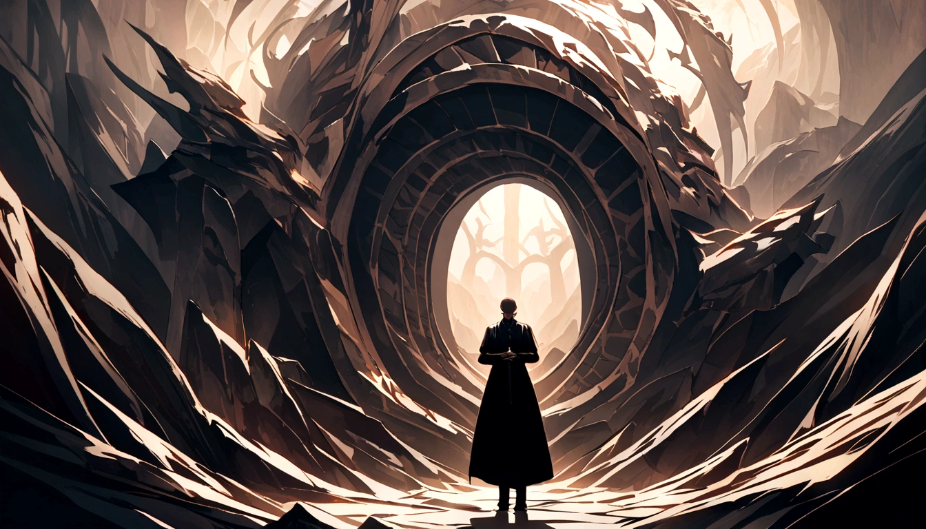 monk,Background shadows,Snowfield,Fingers crossed