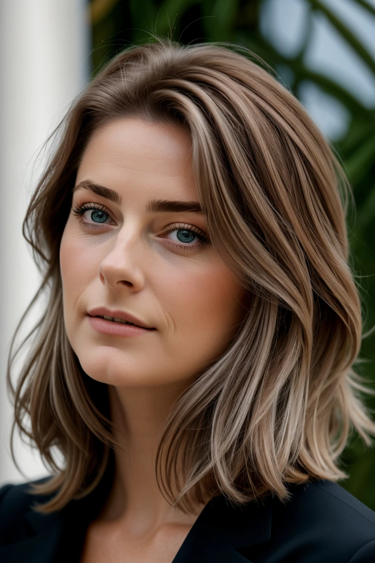 1 personne, (réaliste:1), cheveux bruns, cheveux longs, Iris, heureux, francaise