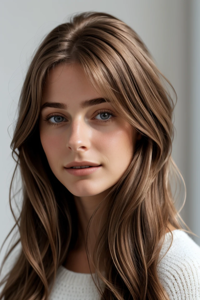 1 personne, (realistic:1), brown-hair, Longhaire, Iris, blissful, French, 25 ans