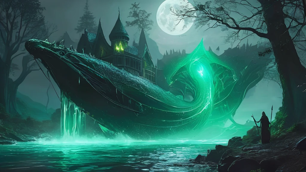 In the realm of Aldermoor, where mist-laden rivers weave through ancient forests and forgotten ruins whisper of lost magic, dwells an enigmatic creature known as Aurelia. Half serpent and half human, Aurelia is both feared and revered by the inhabitants of the realm—a guardian of the river's secrets and a keeper of ancient lore.
With scales that shimmer like polished obsidian and eyes that gleam with an otherworldly wisdom, Aurelia navigates the murky depths of the River Veilstorm. Her serpentine tail glides effortlessly through the water, while her human torso, adorned with intricate tattoos that glow faintly in the moonlight, rises above the surface like a spectral apparition.
When a dark sorcery begins to taint the river's waters, twisting its creatures into malevolent forms and ensnaring unwary travelers in illusions of dread, Aurelia becomes embroiled in a quest to cleanse the river of this corruption. Alongside a reluctant ally—a skilled river guide or a young sorcerer burdened by a tragic past—she delves into the heart of Aldermoor's mysteries.
As they navigate treacherous rapids and evade the grasp of spectral guardians that haunt the river's banks, Aurelia and her companion uncover ancient artifacts and cryptic clues that hint at a looming threat to the realm itself. They must confront their deepest fears and forge alliances with unlikely allies—a band of river sprites or a secretive enclave of forest-dwelling druids—to unravel the dark sorcery's origins and restore balance to the River Veilstorm.
In a world where magic flows like the river's current and ancient prophecies echo through the ages, Aurelia's journey becomes a testament to courage, sacrifice, and the enduring power of kinship in the face of darkness in this medieval dark fantasy."