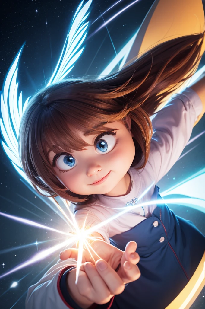 Create a cartoon character with the characteristics of the holy spirit