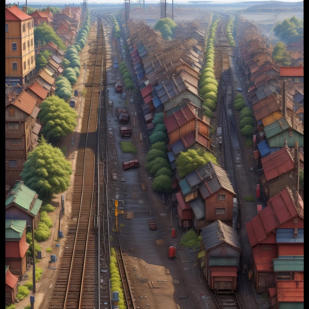 4K quality、Alley、Railroad crossing、