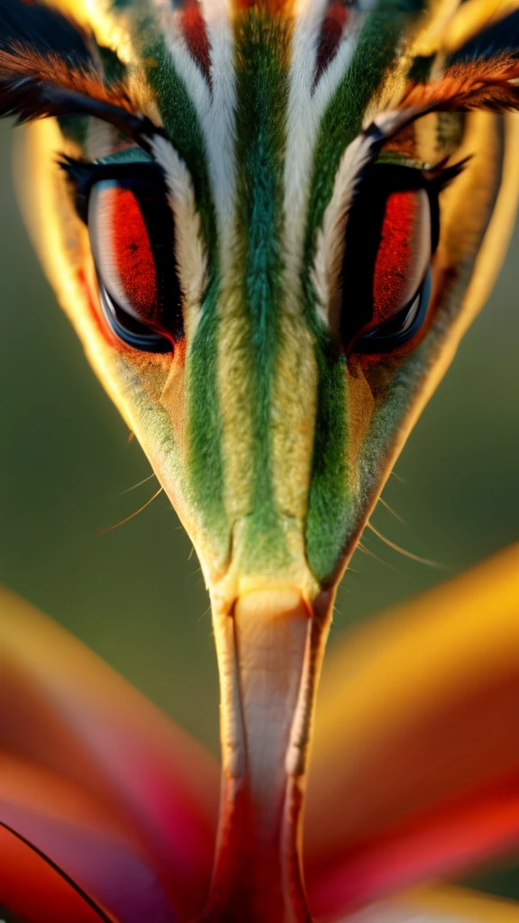 Super close-up of a praying mantis　HD Images