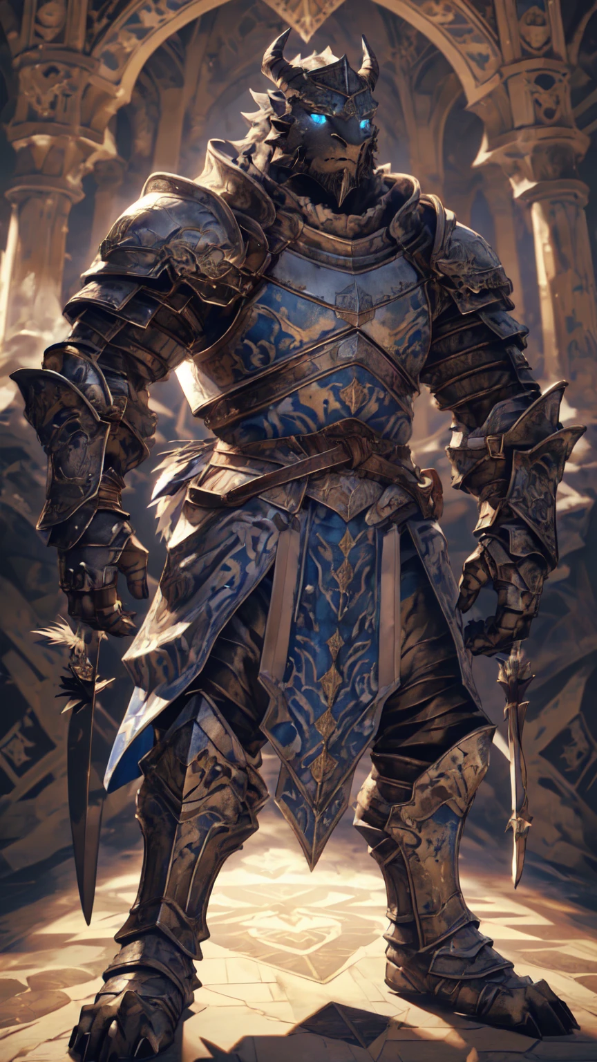 ((middle Ages:1.3,Range background:1.5)),Royal Family:1.2,((Holding a bow and arrow:1.5)),((sunny:1.4)),high resolution,4K,(((9:16 Whole body:1.1,Strike a pose:1.5))),masterpiece,high quality,((Dragon Archer)),male,龙Furry,(teenager:1.3),hairy,((Heroic and Calm:1.4)),(((Slender face:1.2,Lean:1.2,Long legs:1.3,Thick 龙 tail:1.2))),(((Gray head:1.2,Blue pupils:1.2,neck:1.3,Gray Hands:1.4,muscle:1.3))),(((White Armor:1.3,There is a blue flag on the armor:1.4))),Exquisite eyes,Detailed body,Detailed hands,Detailed feet