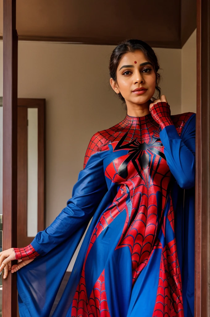 PM modi with spiderman dress