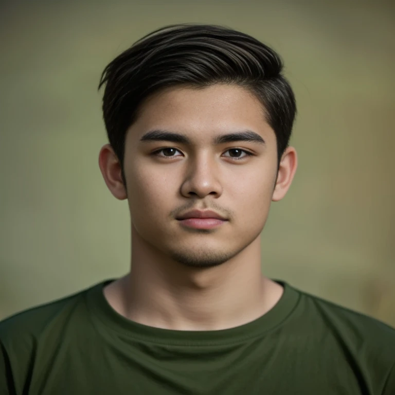 Young man Arav in a plaid shirt stands in a field., Portrait in the middle of a shot, Tommy 1 6 years, Shot at golden hour, Southeast Asians with round faces, Headshot profile picture, Portrait of a 1 5 year old boy, The detailed face of an Asian boy, close-up portrait, Handsome Chad Chin, cute young man, teenage boy