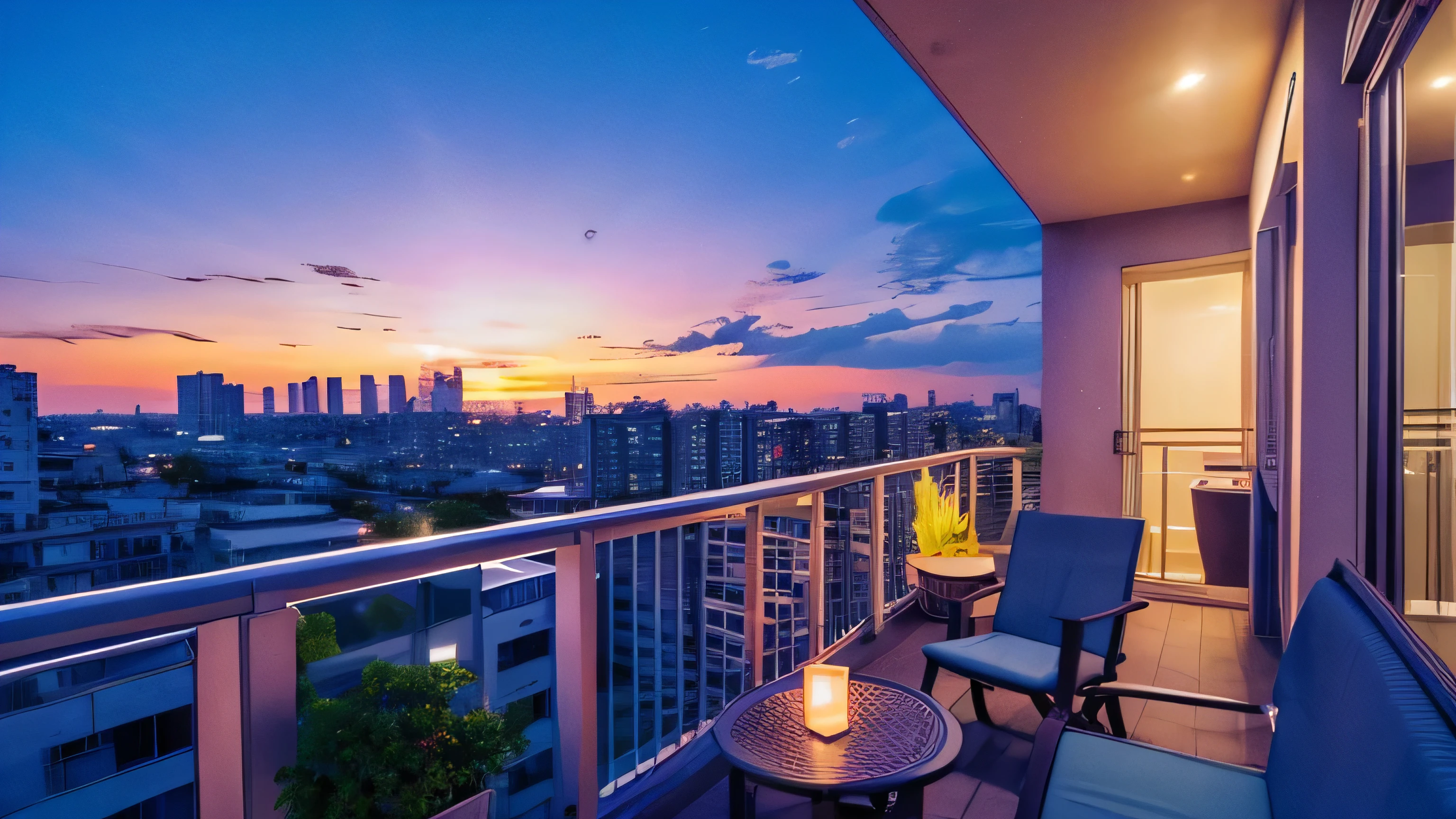 Clip art of city pop
Apartment balcony
I can see the city in the distance
Feel the night breeze
Lo-fi hip hop is playing
Urban highway
Blue image