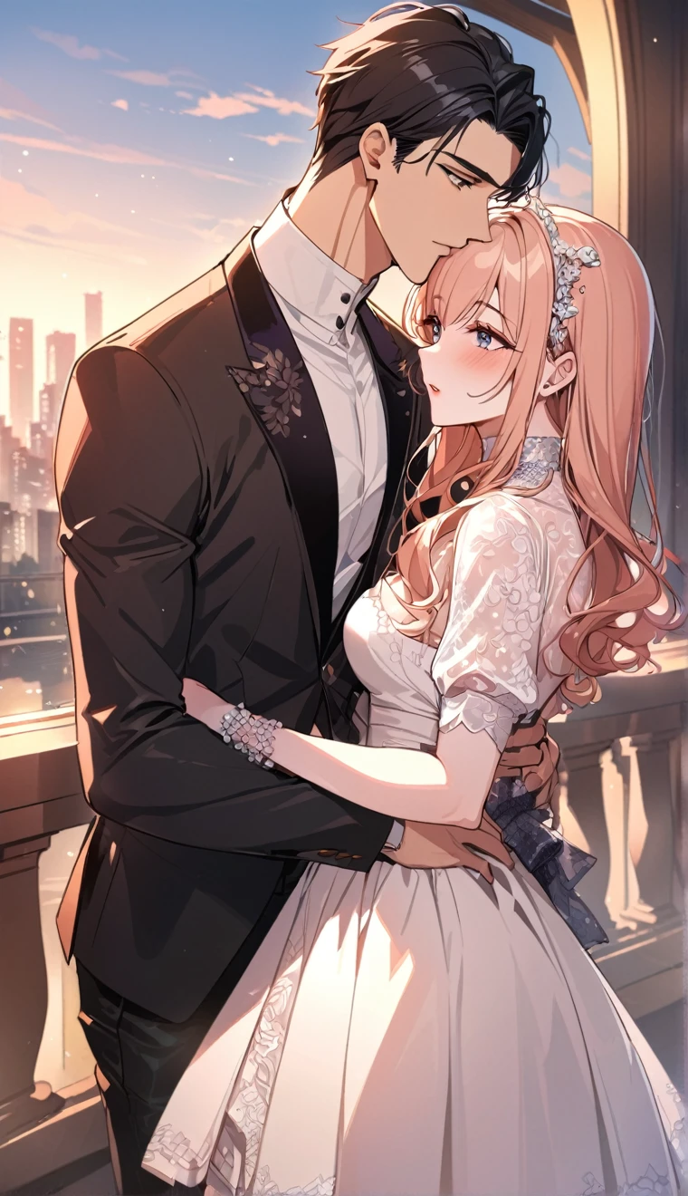 Vector, 8k, high resolution, high quality, romantic couple, lovers , just like in manhwa , 1 beautiful woman and two handsome guys, modern, romance, love triangle, fashionable, rich