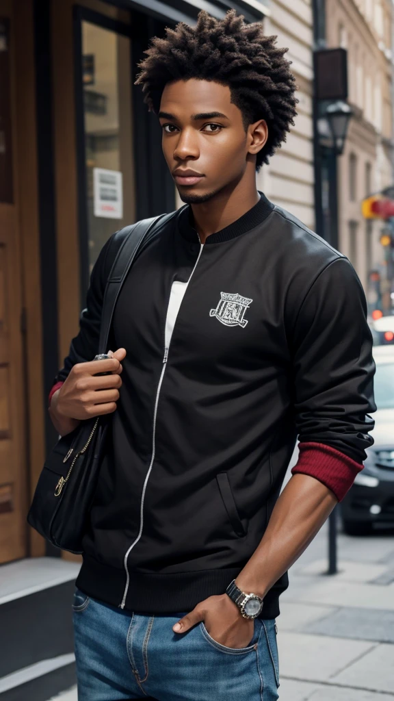 Black guy skinny varsity