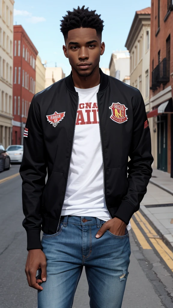 Black guy skinny varsity