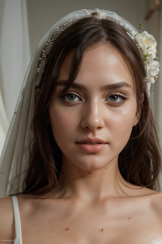 a bride with a white dress,extremely detailed face,beautiful detailed eyes,beautiful detailed lips,extremely detailed ,full of cum,messy,realistic,photorealistic,extremely detailed,highly detailed,high resolution,8k,masterpiece