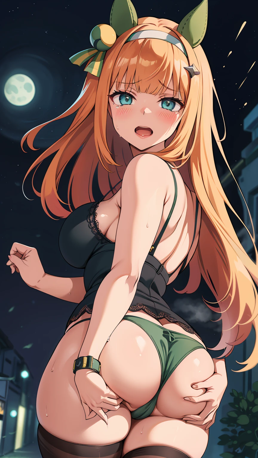Being chased by a man、Being attacked、Running away from a man、A man grabs my wrist、In underwear、I hate it so much、Back alley at night、Silence Suzuka、Beautiful woman、Very thick thighs、Acme Face、Best image quality、High resolution、masterpiece、super high quality、Thick pubic hair、Screaming orgasm face、Light green lace panties、Very big ass、Very large breasts 、Blushing、4K quality、Blushing、Cry of ecstasy、Wearing black knee socks、Sweaty all over、Heavy breathing、Shaking breasts、上下にShaking breasts、{Highest quality}, {so beautiful}, {Super detailed}, {Best illustrations}, Browsing Caution, girl,