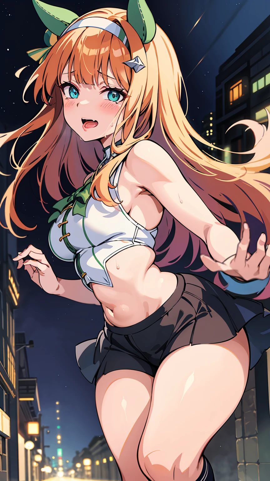 hoshino ruby, blonde hair, long hair, one side up, red eyes, mismatched pupils, star-shaped pupils, nsfw, large breasts,　nipple, naked, nude, sea, Highway, flooded, running, Building FIRE, Heavy snowfall, Peeing, lactation, projectile lactation