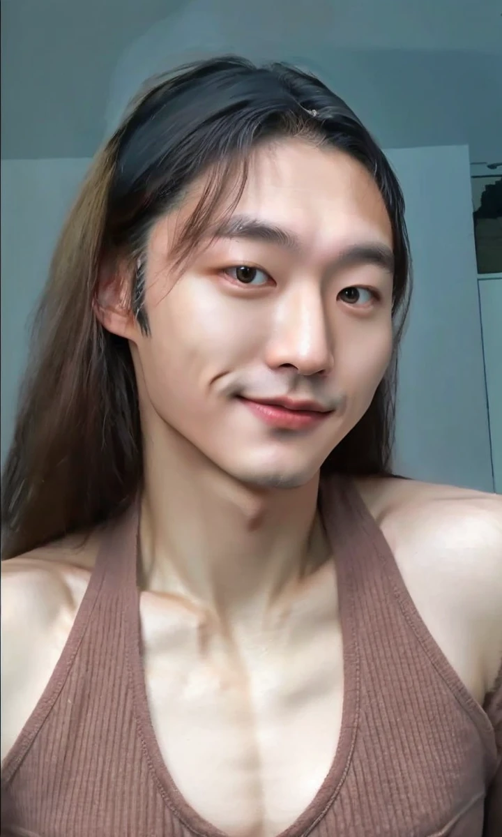 Korean man, a 25-year-old muscular man, wears a long-sleeved white shirt and tie, bodice, soft lighting, masterpiece, best quality, 8k ultra HD, DSLR camera, film grain, Midjourney and greg rutkowski's Fujifilm XT3 realistic painting art, light grey background