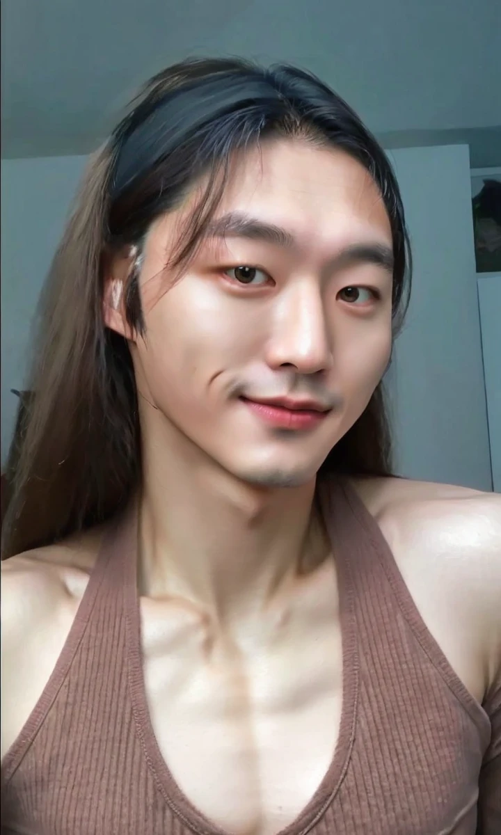 Korean man, a 25-year-old muscular man, wears a long-sleeved white shirt and tie, bodice, soft lighting, masterpiece, best quality, 8k ultra HD, DSLR camera, film grain, Midjourney and greg rutkowski's Fujifilm XT3 realistic painting art, light grey background
