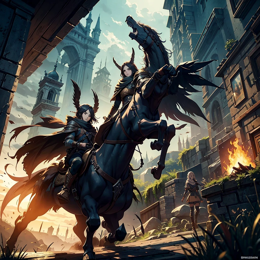 create a written image of an RPG game by a photo on WhatsApp