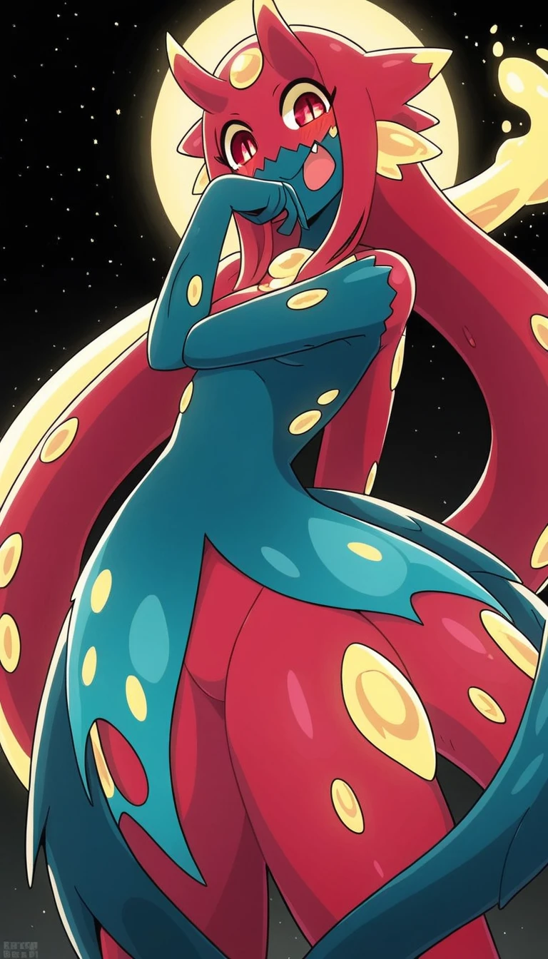 Best quality, Super detailed illustration, Warm colors, perfect lighting, perfect detail ,Cute sea monster girl
