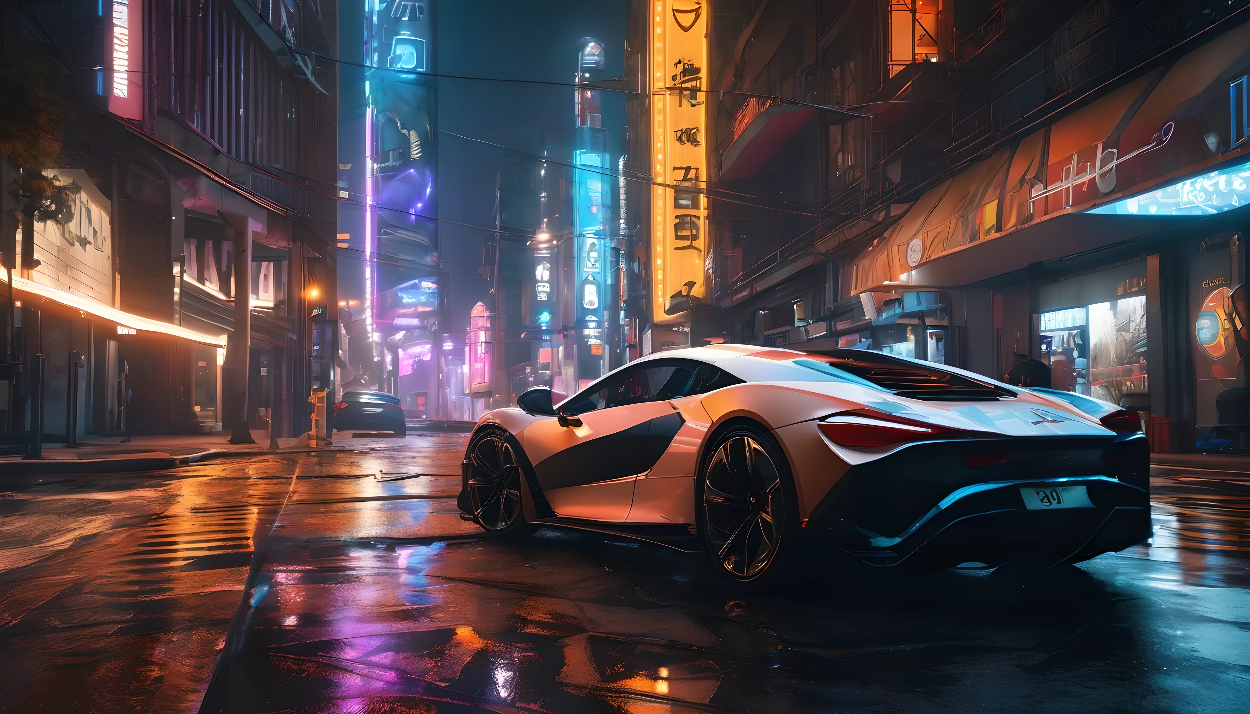 cinematic lighting, ray tracing, reflection light,wide shot, Ultra-Wide Angle, 360 view, Sony FE GM, 135mm, f/2.8, 8k UHD,retina, (masterpiece:1.6), textured skin, super detail, high details, high quality, award winning, (best quality:1.4), (8K UHD:1.5),cyberpunk city outskirts, power lines, cable, standing, scales, road, outcasts, bodysuit, squatting, black background, cyborg, claws, walking, spider web, car, white hair, nail polish, bed, dark-skinned female, beard, horizon, decay, dystopian, (vivid colors:1.2, photo realistic:1.6, award winning:1.8), (best quality:1.5), (distopean photo realism:1.5),highres, 8K, UHD, (masterpiece:1.5), 8k UHD,chiaroscuro, cinematic lighting, ray tracing