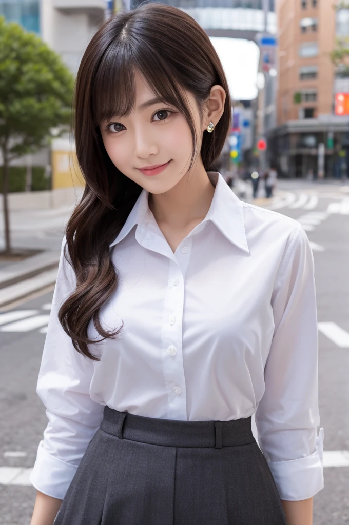 Real Japanese smile Upper Body Dress shirt one's home 40 years old