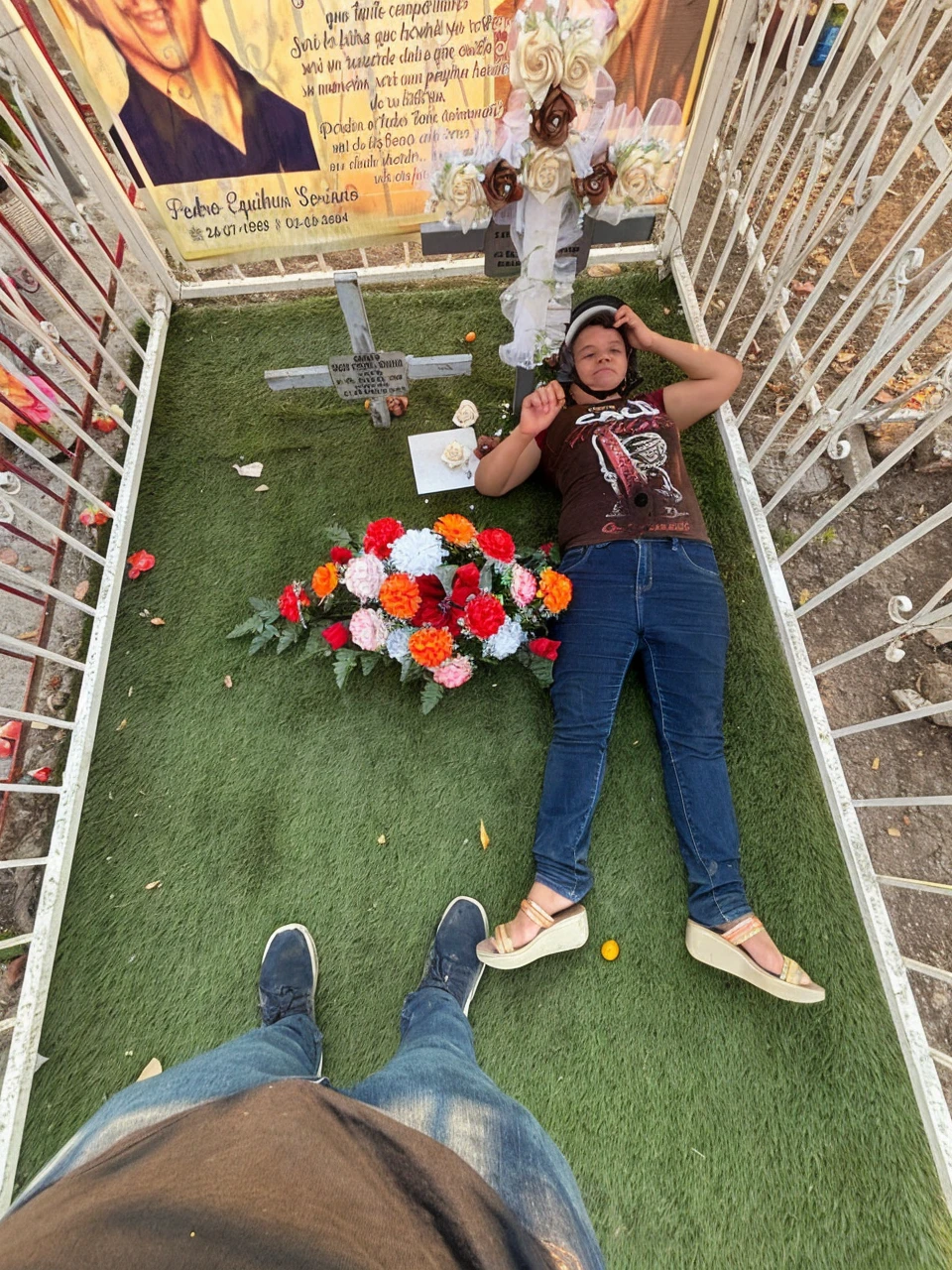 Create a video in which the person gets up and we leave on the motorcycle