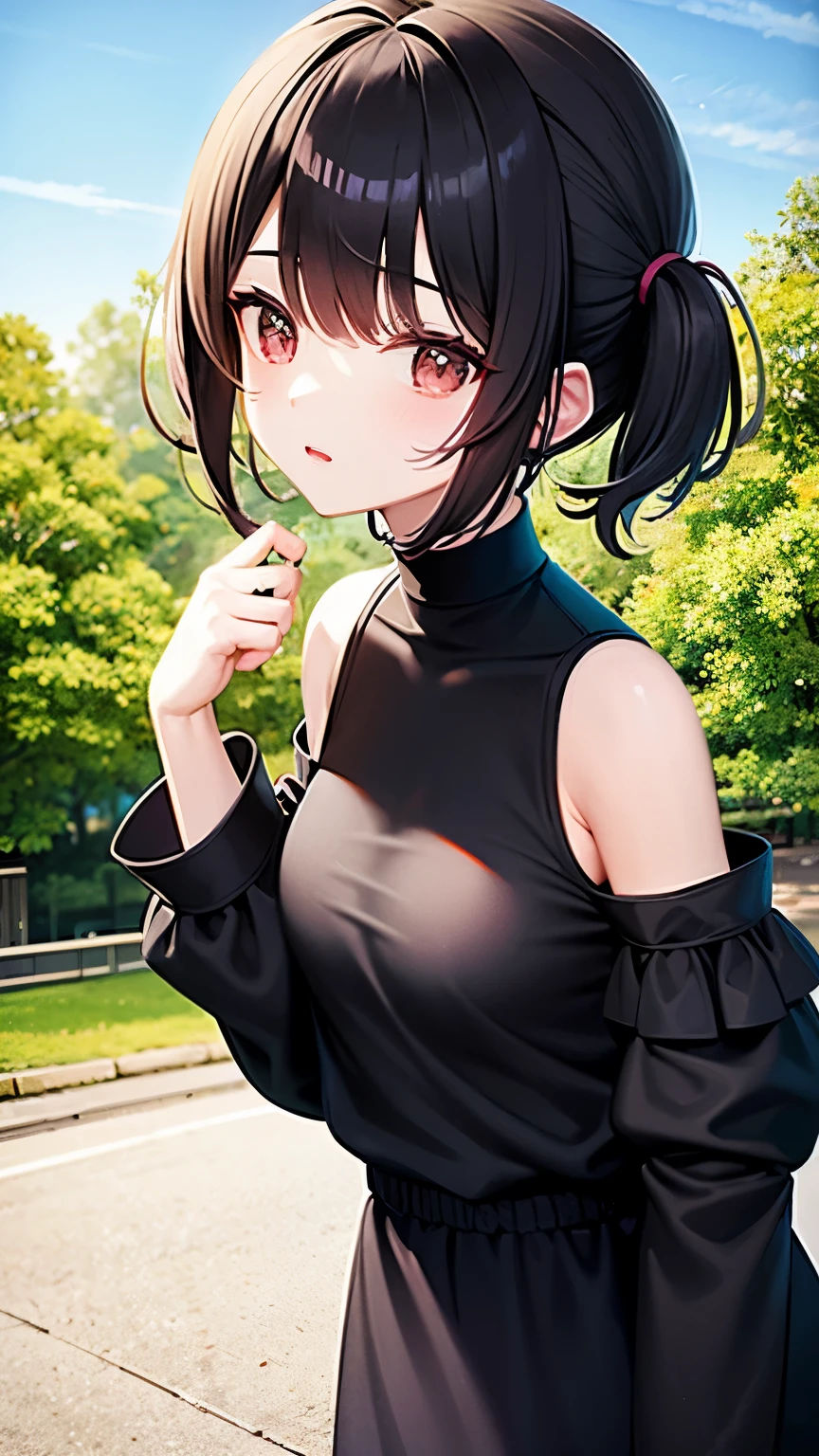 There's a cartoon girl in a dress, China dress, hanbok apron, Chinese Costume, Chinese traditional clothing, Close-up - view, hanbok, wearing ancient Chinese Costume, with ancient Chinese Costume, palace, Girl in Hanfu, White Hanfu, China dress, Kitten with pink flowers, Shadow Room, Light Edge, Two-tone lighting, (Skin with attention to detail: 1.2), 8K Ultra HD, Digital SLR, Soft Light, high quality, Volumetric lighting, Sneak a peek, photograph, High resolution, 4K, 8K, Background blur