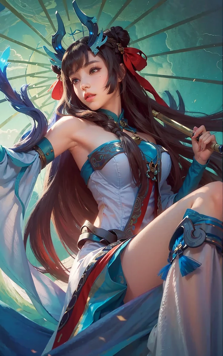 (1girl:1.3),solo,__body-parts__,
official art, unity 8k wallpaper, ultra detailed, beautiful and aesthetic, beautiful, masterpiece, best quality,Fantastical Atmosphere, Calming Palette, Tranquil Mood, Soft Shading,
Miko priestess, charm spell, talisman familiar, shrine maiden duties,