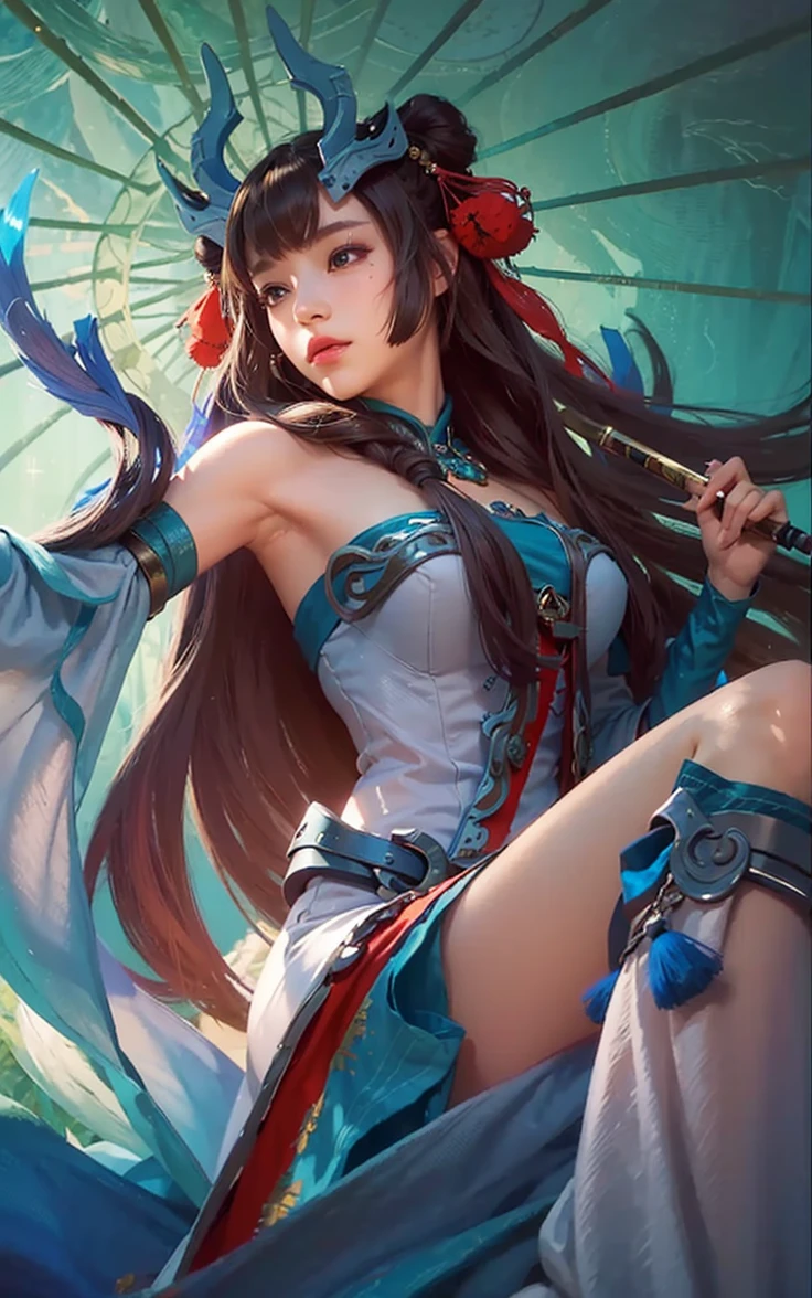 (1girl:1.3),solo,__body-parts__,
official art, unity 8k wallpaper, ultra detailed, beautiful and aesthetic, beautiful, masterpiece, best quality,Fantastical Atmosphere, Calming Palette, Tranquil Mood, Soft Shading,
Miko priestess, charm spell, talisman familiar, shrine maiden duties,