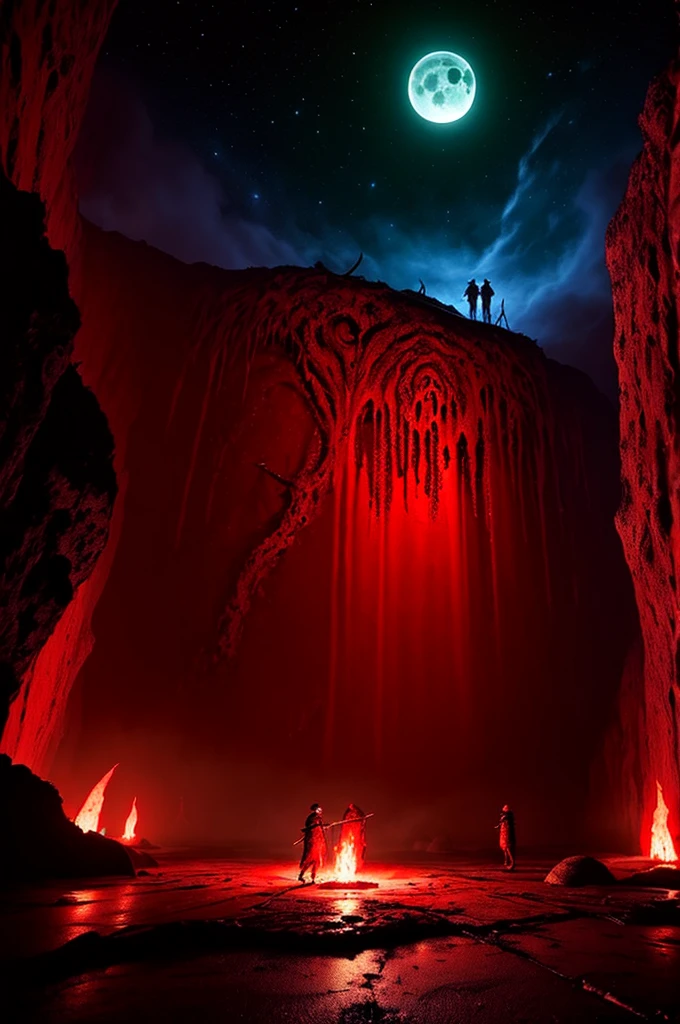 (((colorful))), Cult of Cthulhu, hyperrealism, hyper realistic color photo, realistic photography, dark atmosphere, HDR, ultra detailed, sharp theets, high quality render, ultra realistic shadows, ultra defined, bloody red waterfall, moon, cult of ctulhu, bloody ritual, red runes circle, Cthulhu howering on backgroundcsu, underground, cross-section, from side
YaPAseer, horror
