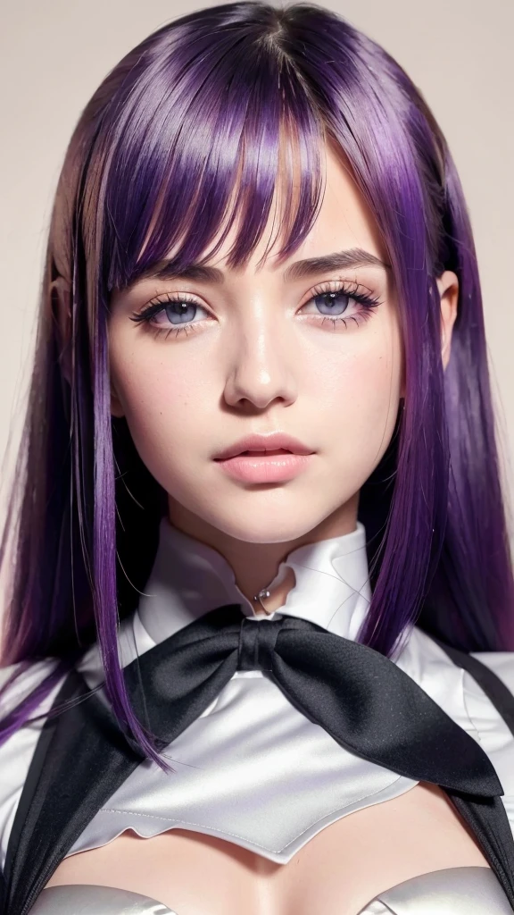 1girl,beautiful vintage color, instagram (photorealistic, high resolution:1.4), ((puffy eyes)), looking at viewer, , full body (8k, RAW photo, best quality, masterpiece:1.2), (realistic, photo-realistic:1.37),(sharp focus:1.2), professional lighting, photon mapping, radiosity, physically-based rendering, (pale skin:1.2),(small breasts:1.2), looking at viewer, (middle hair:1.5), portrait, purple eyes, (sliver hair:1.1),bangs, (simple background:1.4), solo, upper body, realistic,(masterpiece:1.4),(best quality:1.4),(shiny skin),fashi-girl,makeup,smile(skinny,closed mouth,shy :1.3) ,(standing,black Stewardess uniform,Necromancer:1.1),medium bust,sexy pose ,