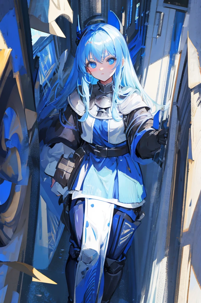 medieval knight, blue eyes