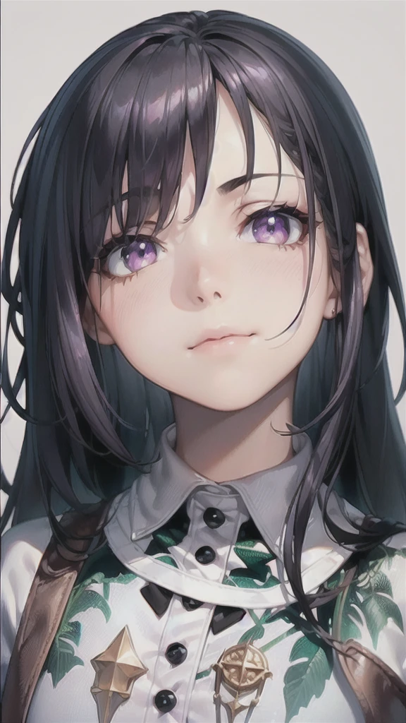 1girl,beautiful vintage color, instagram (photorealistic, high resolution:1.4), ((puffy eyes)), looking at viewer, , full body (8k, RAW photo, best quality, masterpiece:1.2), (realistic, photo-realistic:1.37),(sharp focus:1.2), professional lighting, photon mapping, radiosity, physically-based rendering, (pale skin:1.2),(small breasts:1.2), looking at viewer, (middle hair:1.5), portrait, purple eyes, (sliver hair:1.1),bangs, (simple background:1.4), solo, upper body, realistic,(masterpiece:1.4),(best quality:1.4),(shiny skin),fashi-girl,makeup,smile(skinny,closed mouth,shy :1.3) ,(standing,black Stewardess uniform,Necromancer:1.1),medium bust,sexy pose ,