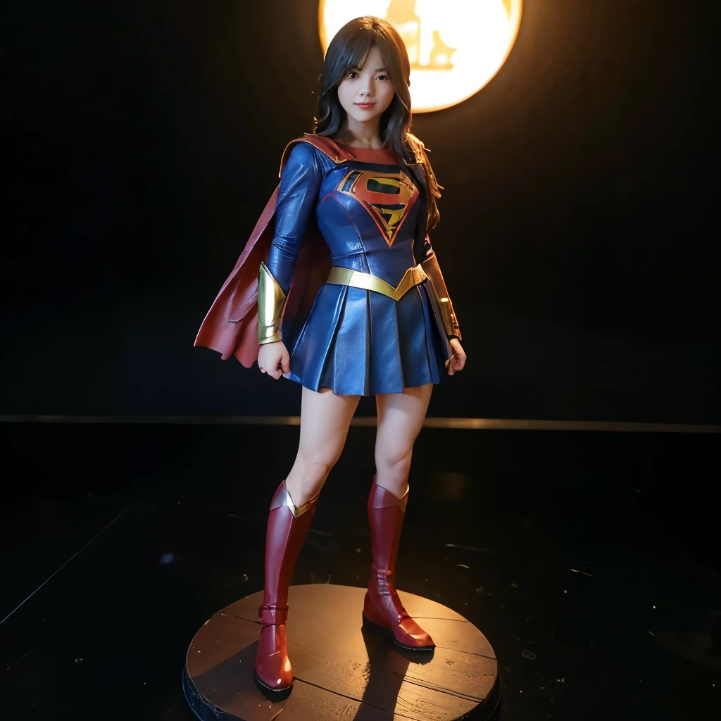 Supergirl、barbie doll collection、Exact Mattel product、(Lots of  boy figurines、小さな男の子のフィギュアがSupergirlの周囲をぎっしり埋める、たくさんの小さな男の子のフィギュアがSupergirlを取り囲む:1.6)、