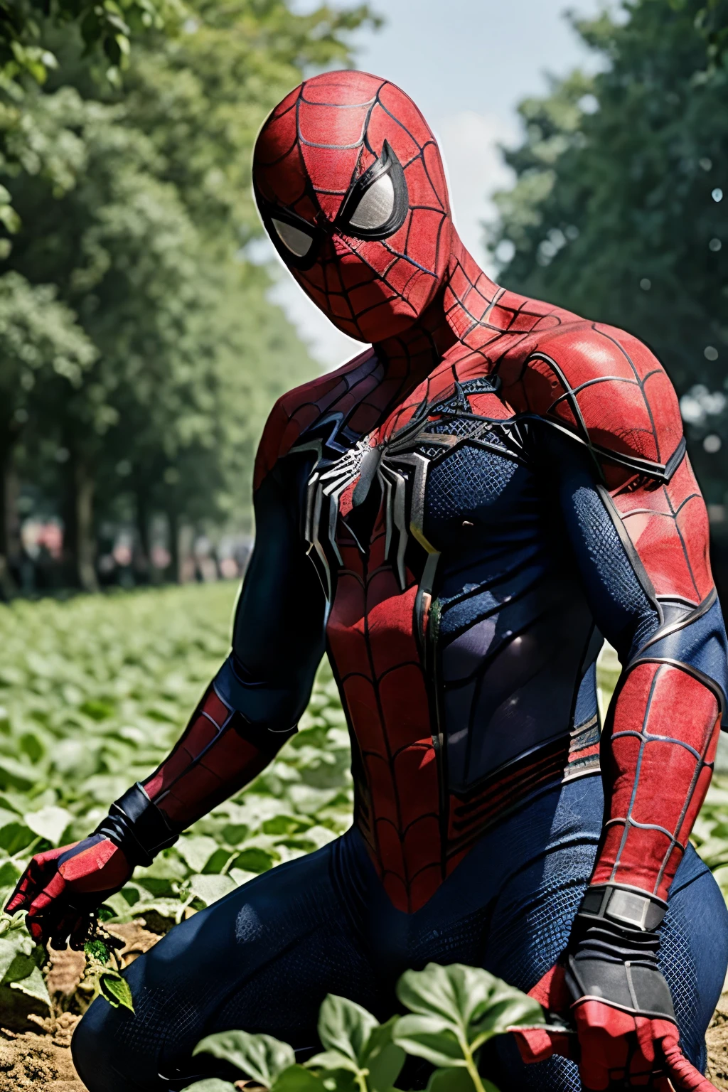 Spiderman farming in different countries like India,Japan,America,London,europe