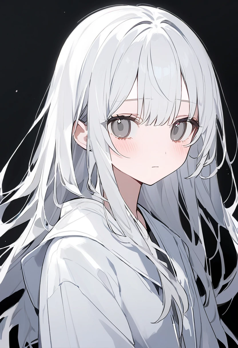 white、white　Girl、One person　Girl、1　Girl、whitehair、white色　hair、white色のhair、長hair、grey　eye、greyのeye、eye　grey、eyeはgrey、background　white、background　whiteい、background　white色、whiteのbackground、white　background、white色のbackground、white色　background、white　room、white色のroom、whiteいroom、white　space、whiteいspace、whiteのspace、space　white、emotion　thin、(emotionがthin)、thin　emotion、emotionthin、((Expressionless))、Girl、middlehigh生、、middlestudent、high校生