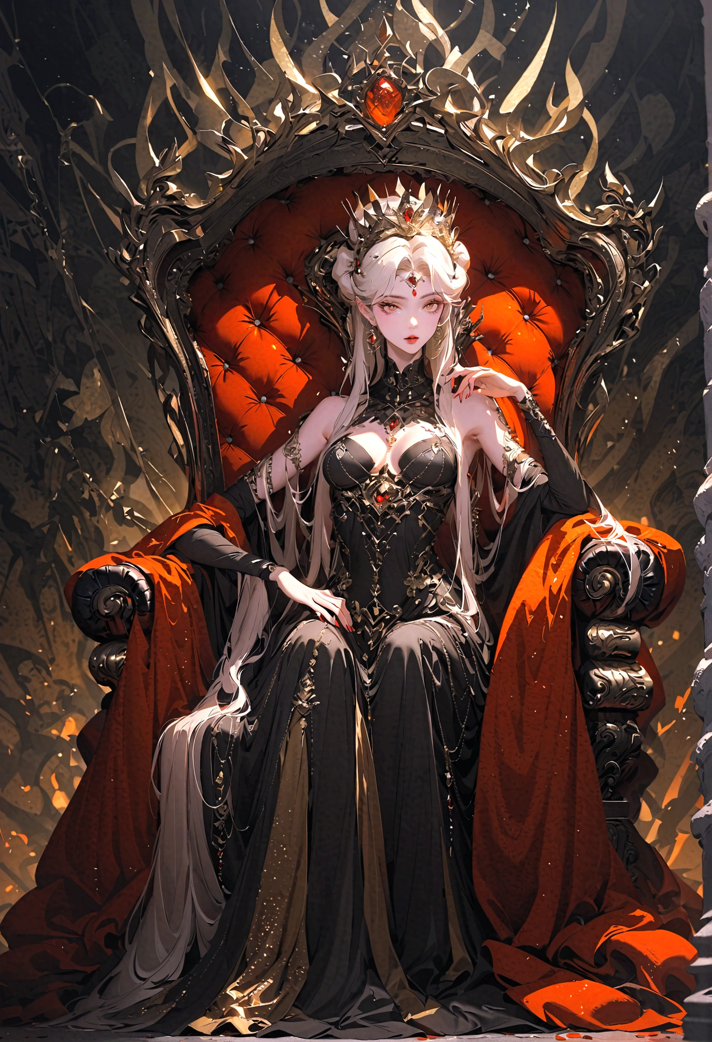 Throne of Power,queen,The most beautiful woman in the world,Queen's Clothes,The most luxurious throne in the world