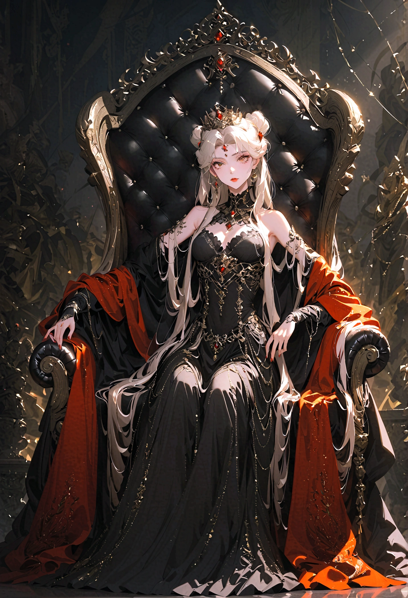 Throne of Power,queen,The most beautiful woman in the world,Queen's Clothes,The most luxurious throne in the world
