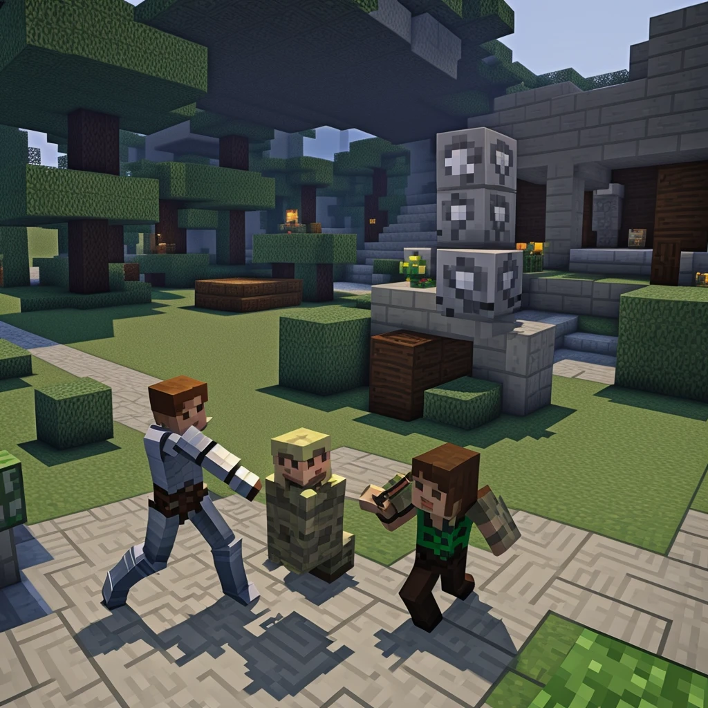 what roleplay minecraft image as write skinny knight necromancy and fighter