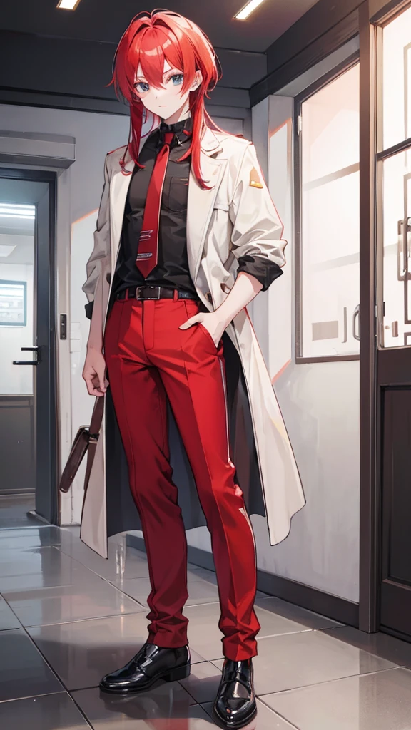 Highest quality SD Full body Red hair Young man