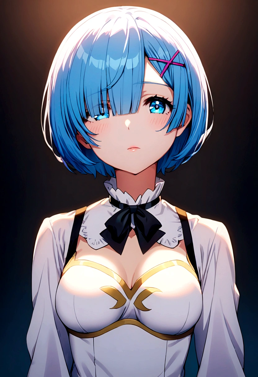 (((Pixel Perfect, Perfect detail))), alone, 1 Girl,  Rem,Medium Chest , 