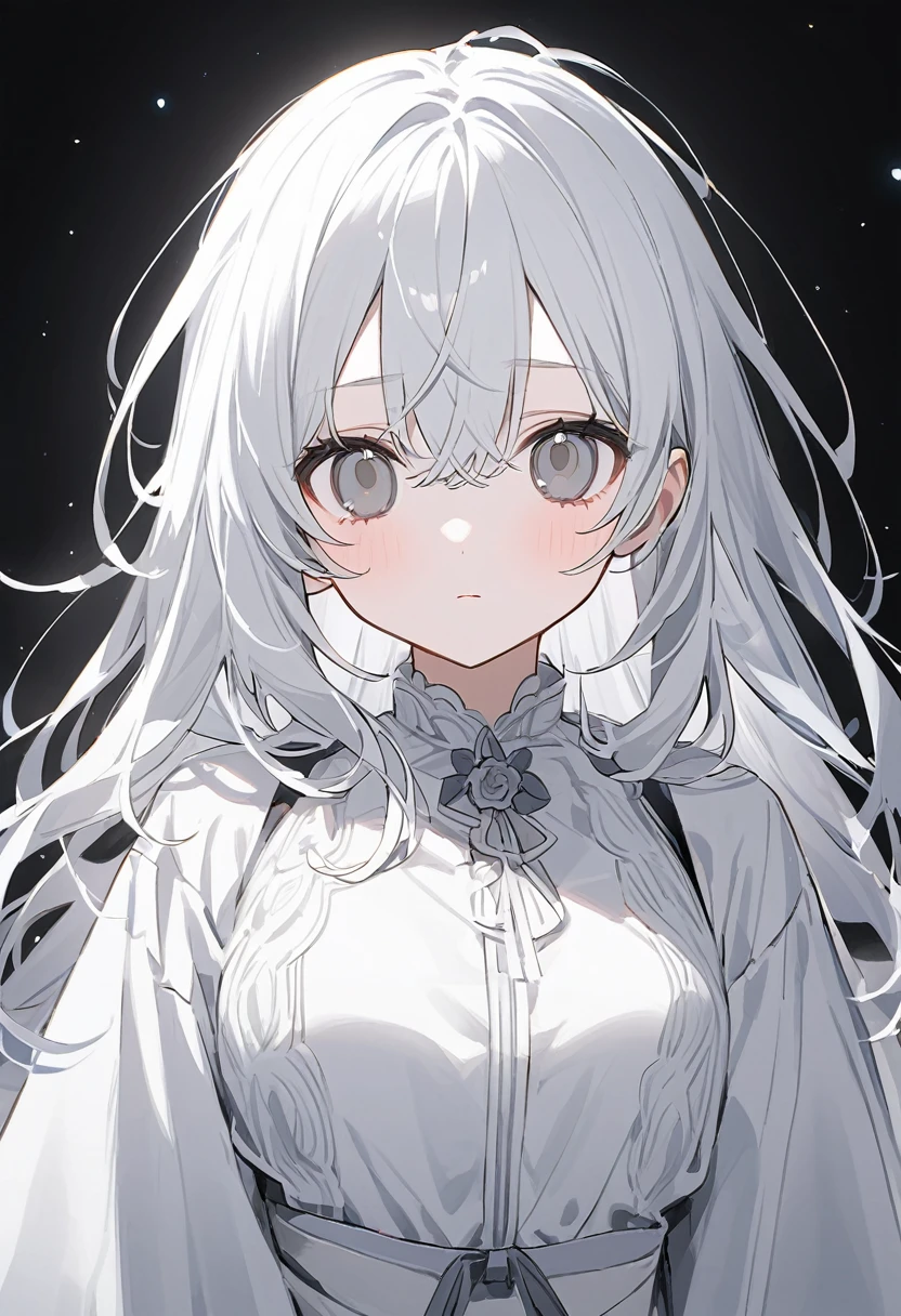 white、white Girl、One person Girl、1 Girl、whitehair、white色 hair、white色のhair、長hair、grey eye、greyのeye、eye grey、eyeはgrey、whiteい服、white色の服を着ている、white色の服、whiteの服、emotion thin、(emotionがthin)、thin emotion、emotionthin、((Expressionless))、background white、background whiteい、background white色、whiteのbackground、white background、white色のbackground、white色 background、white room、white色のroom、whiteいroom、white space、whiteいspace、whiteのspace、space white