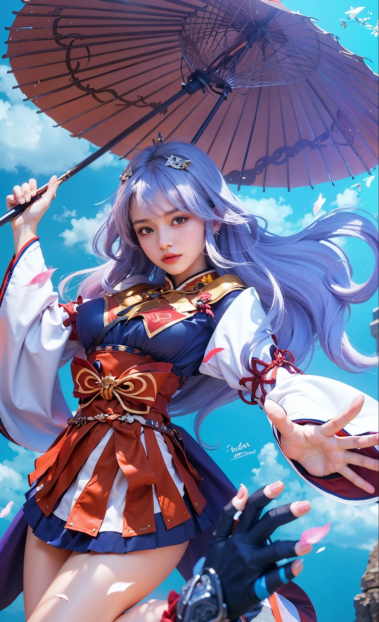 a close up of a 4 girls ,pink hair , big booobs , shadowbringers cinematic, 4 k detail fantasy, a beautiful fantasy empress, game cg, xianxia fantasy, xianxia hero, 2. 5 d cgi anime fantasy artwork, cinematic goddess close shot, ruan jia and artgerm, wow 4 k detail fantasy, hyperdetailed fantasy character