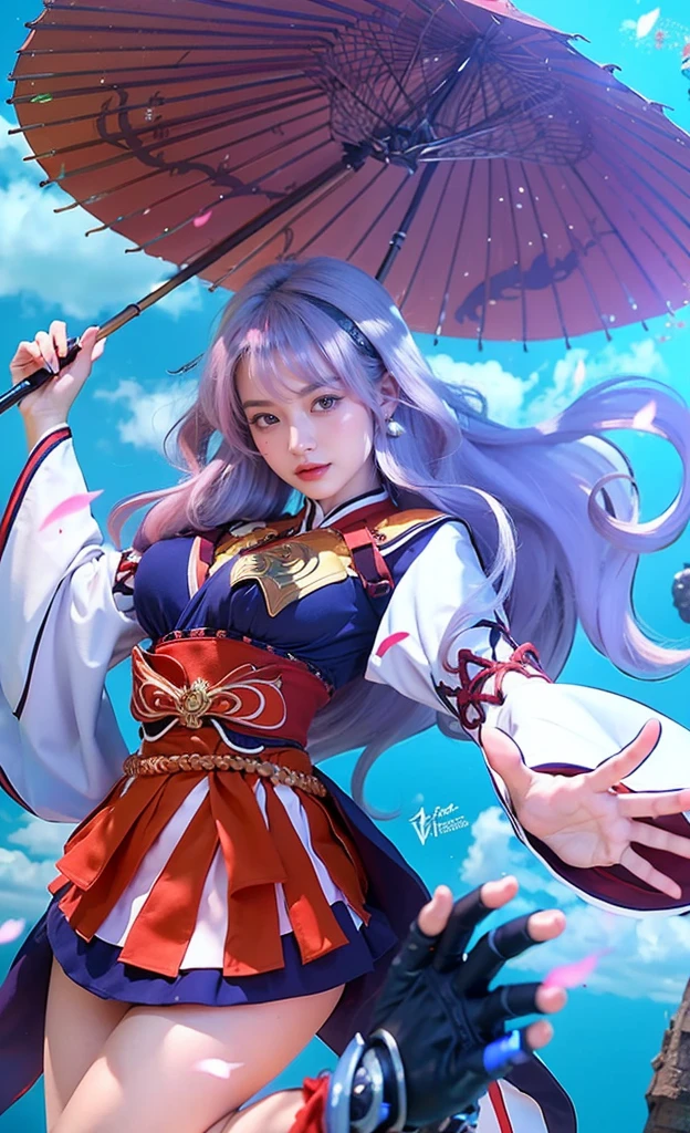 a close up of a 4 girls  ,pink hair , big booobs ,  shadowbringers cinematic, 4 k detail fantasy, a beautiful fantasy empress, game cg, xianxia fantasy, xianxia hero, 2. 5 d cgi anime fantasy artwork, cinematic goddess close shot, ruan jia and artgerm, wow 4 k detail fantasy, hyperdetailed fantasy character