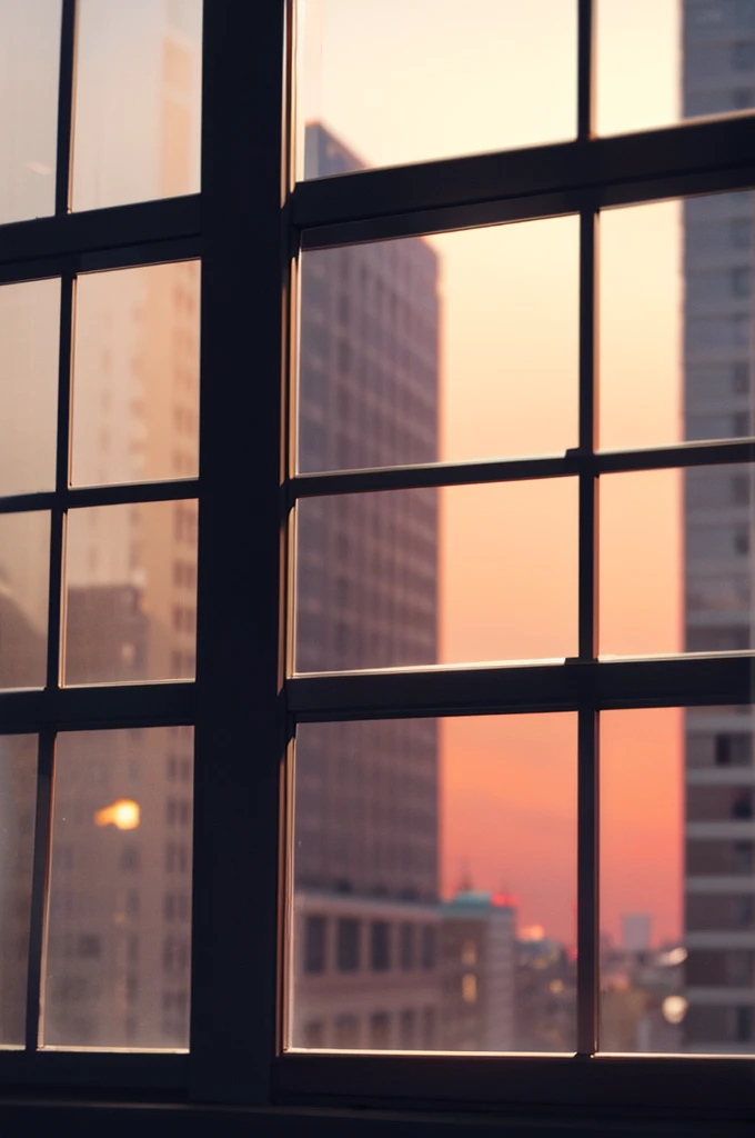 windowsill，dusk，unmanned，blurry shadow