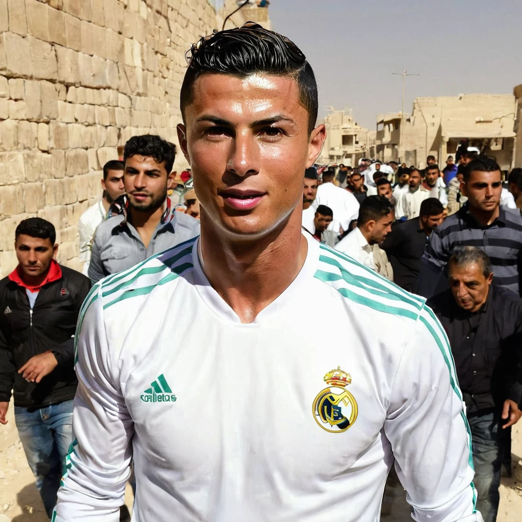 Cristiano Ronaldo, in iraqi, in karbalaa, inside karbalaa