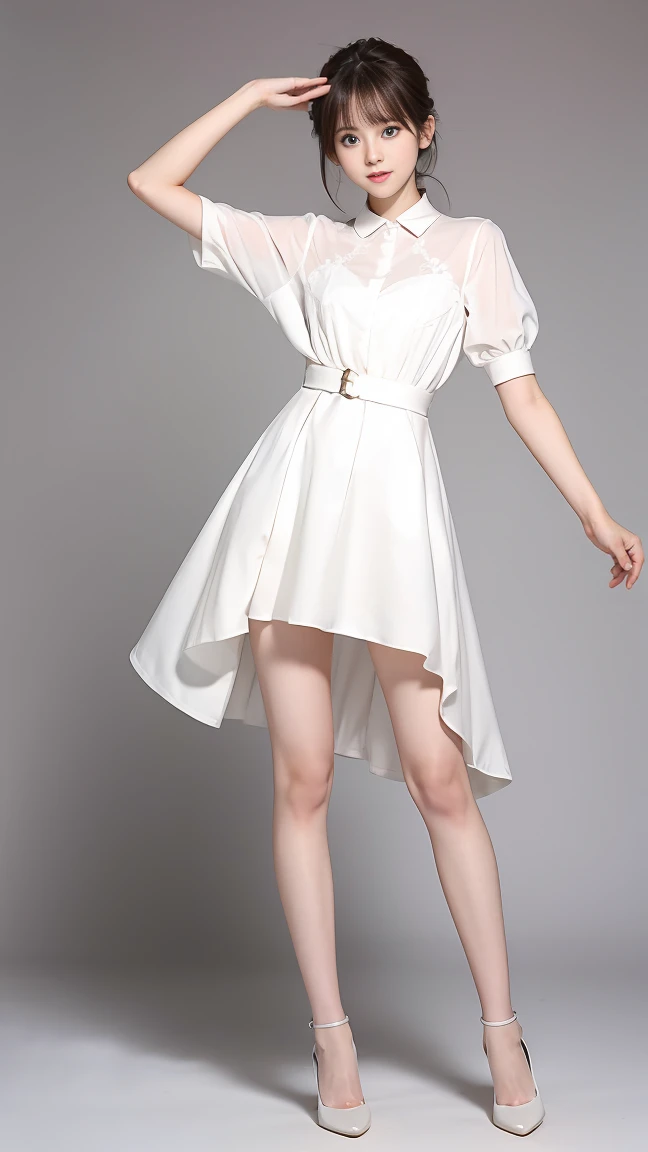 Full Body、Standing on two legs with arms outstretched to the left and right、