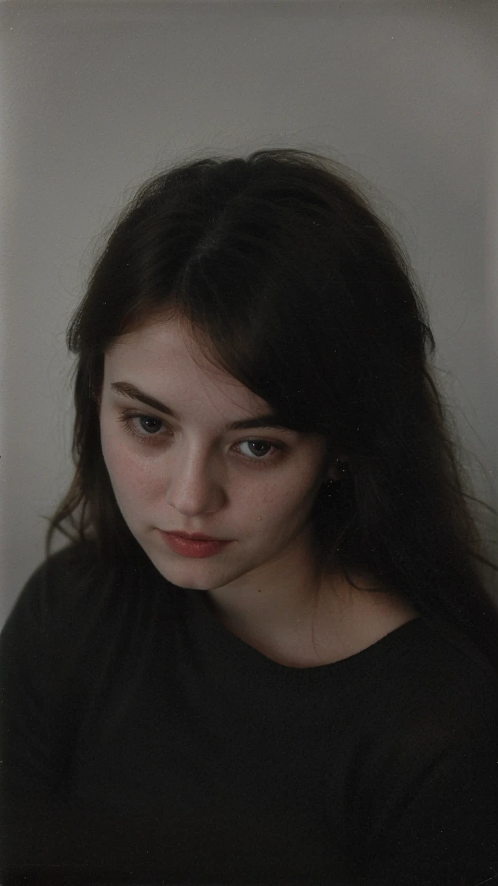 polaroid photo, night photo, photo of 24 y.o beautiful woman, pale skin, bokeh, motion blur