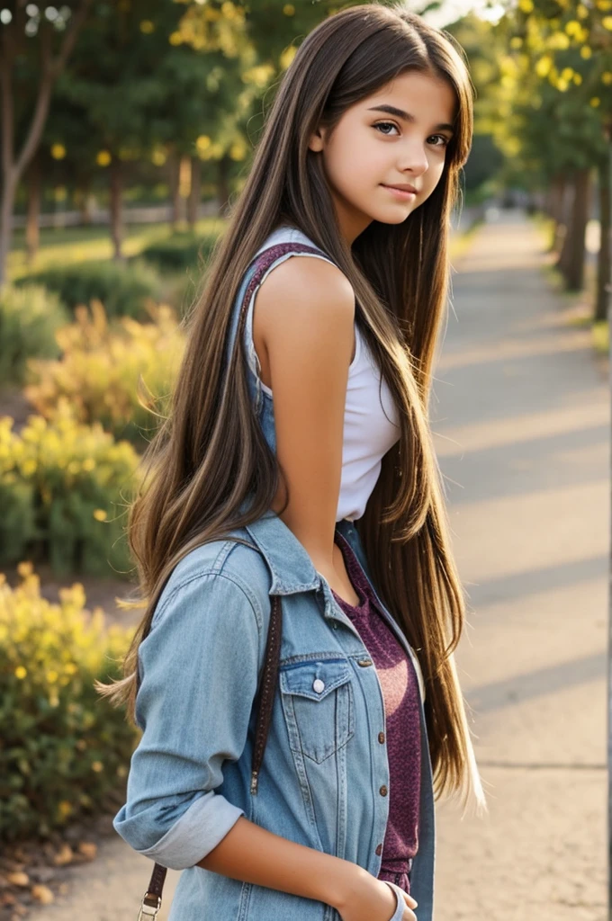 girl in normal clothes Realistic